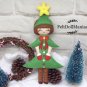 Christmas Tree Doll. Felt Doll. PDF Pattern and Tutorial.