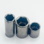 3-Pc CRAFTSMAN Sockets 6pt 1/4" Dr 13mm + 12pt 1/2" Dr 15mm + 6pt 3/8" Dr 18mm