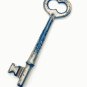 Antique Brass Skeleton Key 3" , Bow marked 3 & 5 on reverse and V or Y on Bit