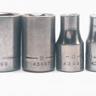 4-Piece Craftsman 6 Point, 1/4 Drive SAE Shallow Socket Mixed Lot