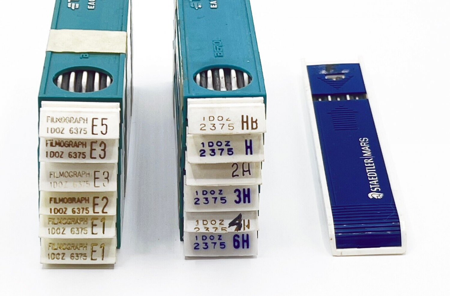 Berol Turquoise Eagle Drawing Leads, Various, 2375 & Filmograph 6375