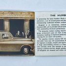 1948-1950 Humber Hawk Pocket Size Sales Brochure