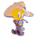 Rare WB Movie World AU Looney Tunes Tweety Bird Cowboy Pin #0532 S02