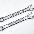 Two Vintage Craftsman SAE 9/16" Combination Wrench 12-Point =VV= Series USA Tool