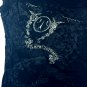 Vintage Y2k Gothic Emo Graphic Cap Sleeve T-Shirt by Zenobia (XL)
