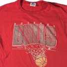 1988 Vintage NBA Chicago Bulls T-Shirt Red, Men Size XL, Starter Single Stitch 1988 Vintage NBA Chicago Bulls T-Shirt Red, Men Size XL, Starter Single Stitch