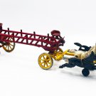 Kenton (No. 334) Cast Iron Three Horse Drawn Hook & Ladder Fire Truck, 1950s Kenton (No. 334) Cast Iron Three Horse Drawn Hook & Ladder Fire Truck, 1950s