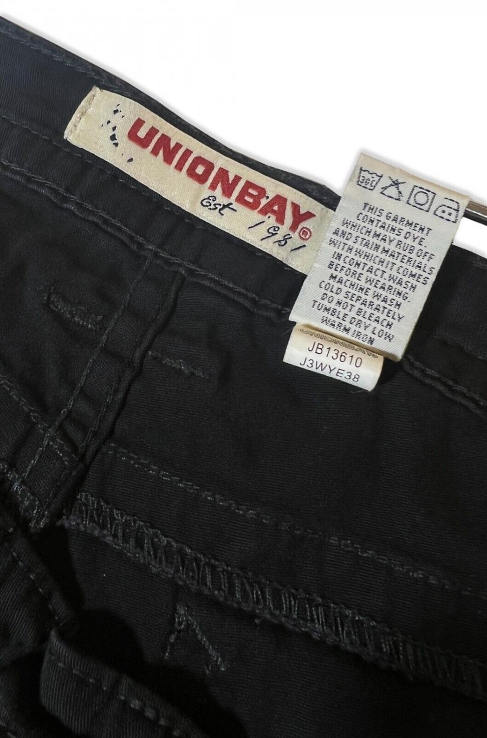 Vintage UnionBay Black Lightweight Stretch Lowrise Bootcut Denim Jeans ...