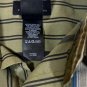 Axcess, Claiborne Men's Large Olive , White + Blue Striped Button Dress Shirt