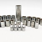ALLTRADE 28-Pc Shallow Socket Set SAE & Metric 12 pt &6 pt, 1/4 & 3/8 Drive
