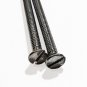 #10-24x3-1/2 Flat Head Slotted Machine Screws Steel Zinc Plated (90 Qty)