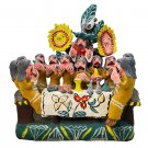 RARE Original 60's Vincente Ocumichu Watermelon Last Supper Clay Tableau, Mexico