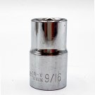 CRESCENT CR-V, SAE, 6-Point, 1/2'' Drive, 9/16'' Shallow Socket, Polished Chrome CRESCENT CR-V, SAE, 6-Point, 1/2'' Drive, 9/16'' Shallow Socket, Polished Chrome