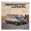 1986 Ford Aerostar Wagon, 20-Page Dealer Sales Brochure, Minivan