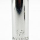 HUSKY SAE 12-Point, 1/2" Drive, 3/4" Deep Socket, Polished Chrome HUSKY SAE 12-Point, 1/2" Drive, 3/4" Deep Socket, Polished Chrome