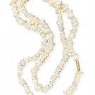 Vintage Mother of Pearl Natural Shell Chip 21" Beaded Necklace Vintage Mother of Pearl Natural Shell Chip 21" Beaded Necklace