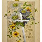 Postcard - Easter Greeting, The Lord is Risen, Foil Cross & Embossed circa 1910 Postcard - Easter Greeting, The Lord is Risen, Foil Cross & Embossed circa 1910