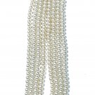Vintage 12" Layered Four Strand 5mm Faux Pearl Choker Necklace with 2" Extender Vintage 12" Layered Four Strand 5mm Faux Pearl Choker Necklace with 2" Extender