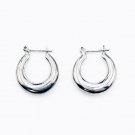Vintage Classic Sterling Silver Hollow Horseshoe 1" Latchback Hoop Earrings Vintage Classic Sterling Silver Hollow Horseshoe 1" Latchback Hoop Earrings