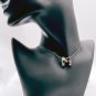 Silver Tone Thick Single Monogram Letter "M" Pendant on 16" Choker Cable Chain