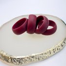 9mm Silicone Band Ring, Size 10, Dark Red / Burgundy