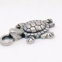 Vintage Antiqued Silver Tiny Turtle Cute Little Charm 3/4-inch
