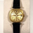 Vintage Bulova 1974 10k RGF Accutron Calendar w/ Speidel Black Leather Band Vintage Bulova 1974 10k RGF Accutron Calendar w/ Speidel Black Leather Band