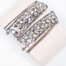 Estate Find! Streaming Sparklers Glamorous Rhinestone Chandelier Earrings