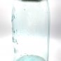 Antique Mason Auqa Blue Quart Jar w/Presto Zinc Lid, Pat 11/30/1858