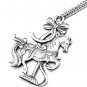 Christmas 1997 Wallace Silversmiths Pewter Carousel Horse Ornament