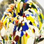Vintage Millefiori Confetti Control Bubble Art Glass Paperweight