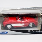 Welly 1957 Chevy Corvette Convertible Red & White 1:24 Diecast Car Welly 1957 Chevy Corvette Convertible Red & White 1:24 Diecast Car