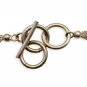8" Sterling Silver Multi-Strand 3mm Ball & Chain Bracelet with Toggle Closure