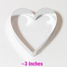 2-Pack, 3-inch Tin Heart-Shaped, Valentines Day Cookie Cutters, Craft Shapes 2-Pack, 3-inch Tin Heart-Shaped, Valentines Day Cookie Cutters, Craft Shapes