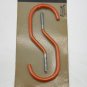 NEW Vintage Sears 2-Pack Orange Vinyl Coated All-Purpose Hooks up to 85 lbs