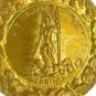 US Civil War Era, Sic Semper Tyrannis * Virginia, Gold Gilt Horse Bridle Rosette
