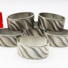 Reiner Feinzinn Pewter Napkin Rings, Set of 6, Vintage Boxed Reiner Feinzinn Pewter Napkin Rings, Set of 6, Vintage Boxed