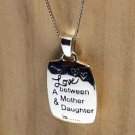 Italian .925 Sterling Silver Mother/Daughter Pendant on 18" Box Chain Necklace Italian .925 Sterling Silver Mother/Daughter Pendant on 18" Box Chain Necklace