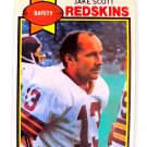 1979 Topps, Jake Scott - Washington Redskins, Football Card #456