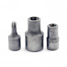 3pc Impact Sockets, External Torx 1/4" E-8 & 3/8" E-10 + FREE Square 1/4" T-27 3pc Impact Sockets, External Torx 1/4" E-8 & 3/8" E-10 + FREE Square 1/4" T-27