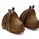 Antique 19th Century Chilean Rodeo Huaso Horse Stirrups, Iron Estribos Hardware