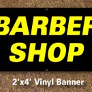 Barber Shop Banner 2x4 ft