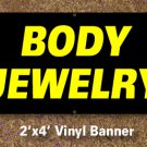 Body Jewelry Banner 2x4 ft