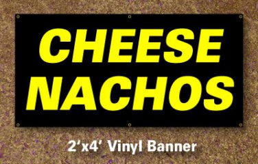 Cheese Nachos Banner 2x4 ft