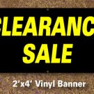 Clearance Sale Banner 2x4 ft