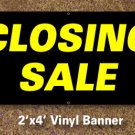 Closing Sale Banner 2x4 ft