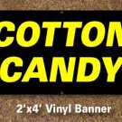 Cotton Candy Banner 2x4 ft