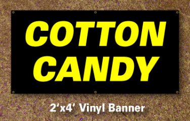 Cotton Candy Banner 2x4 ft
