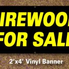Firewood Sale Banner 2x4 ft