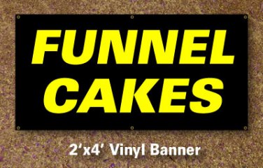 Funnel Cakes Banner 2x4 ft